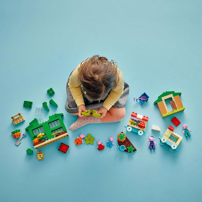 LEGO DUPLO Peppa Pig Grandpa Pig’s Garden and Greenhouse Building Set 10461 Building Blocks Toys
