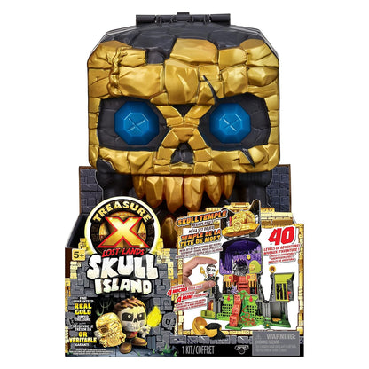TREASURE X Lost Lands Skull Island - Skull Temple Mega Playset, 40 Adventure Levels, 4 Mini Action Figures, Overcome the Traps and Discover the Treasure...