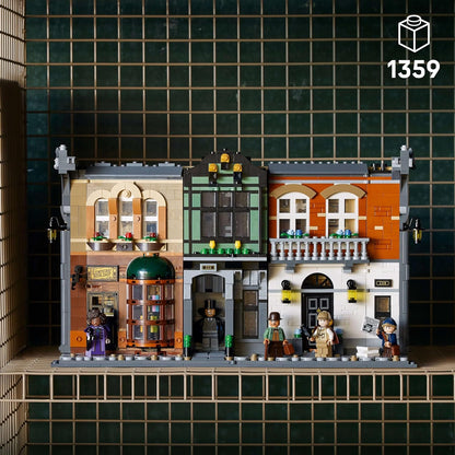 LEGO Icons Sherlock Holmes: Book Nook Kit, Bookshelf Décor Building Set 10351 Building Blocks