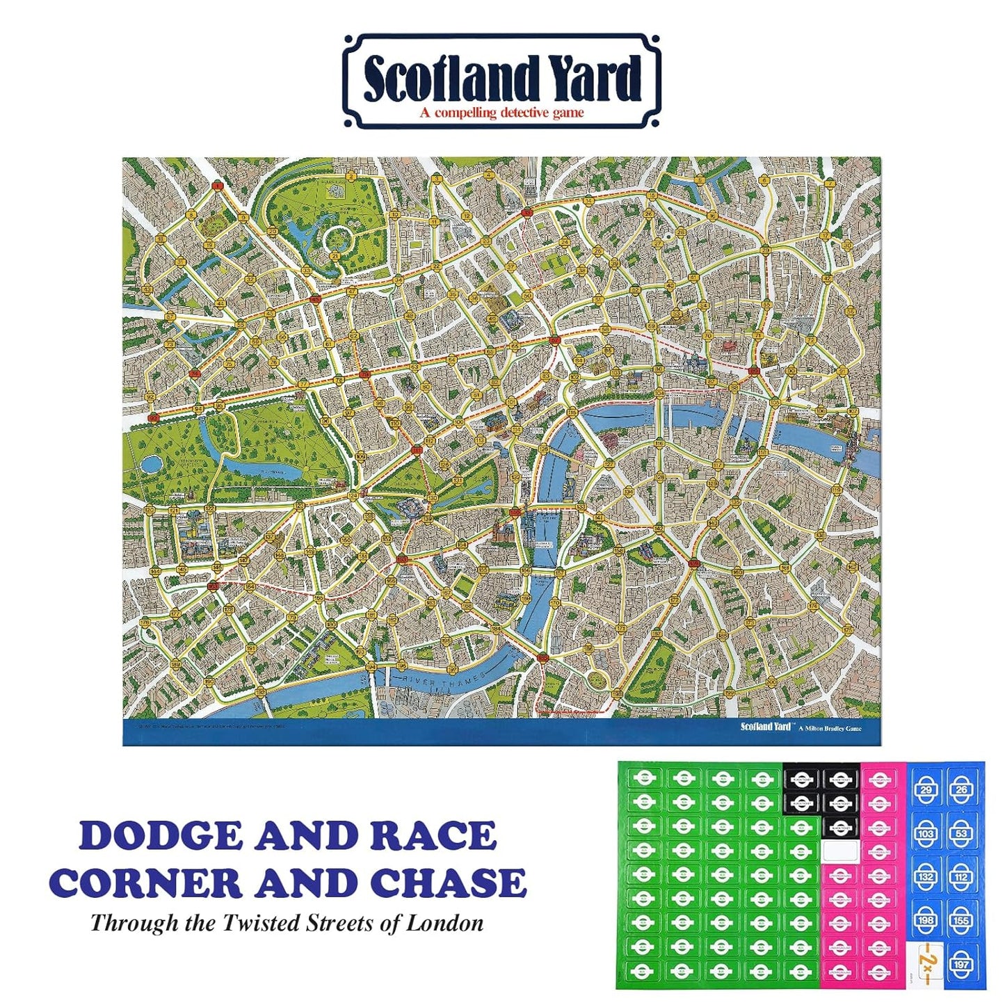 Scotland Yard, A Compelling Detective Game, Strategy Game, Board Game for Kids (PACK OF 6)