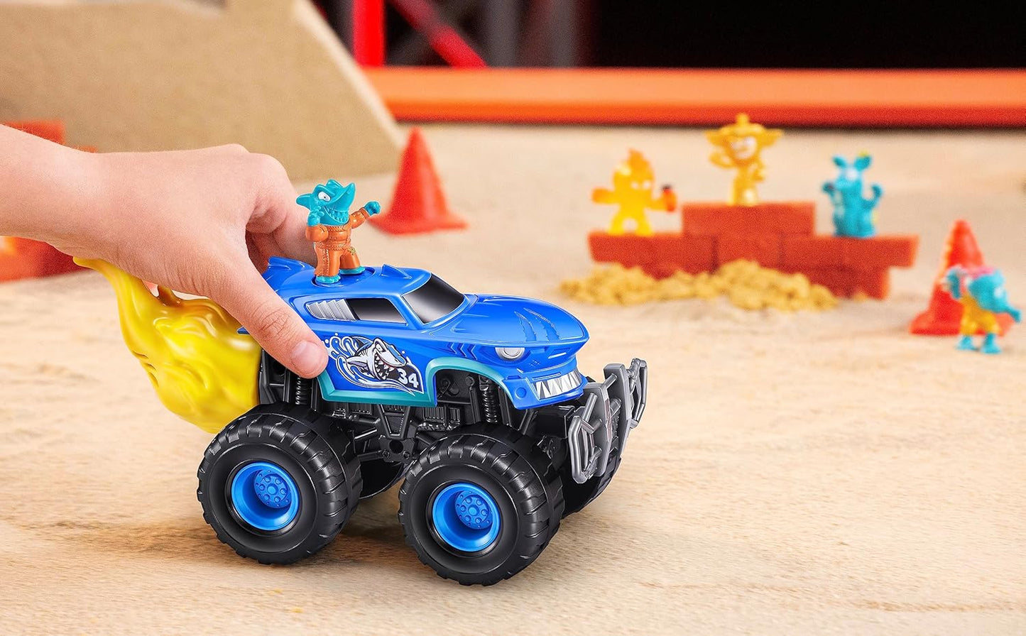 Smashers Monster Truck Surprise by ZURU, Dino Drifter, Boys, with 25 Surprises, Collectible Monster Truck Surprise (Dino Drifter)