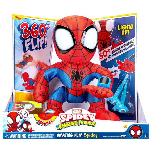 Marvel Spidey and His Amazing Friends Flip & Jet Action Figure – Superhero Play Toy