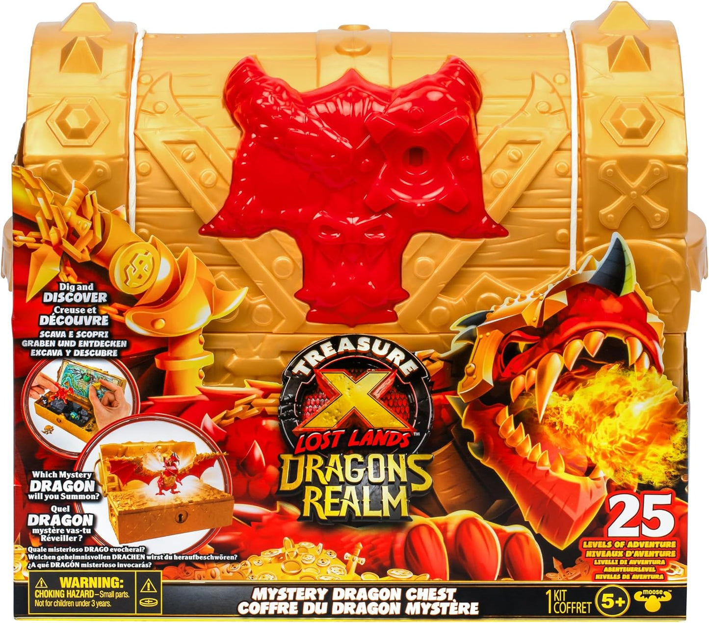 Treasure X Lost Lands Dragon's Realm Mystery Treasure Chest | unlock the chest & reveal 25+ surprises!