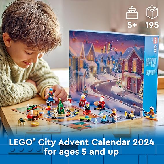 LEGO City Advent Calendar 2024 60436 Building Blocks Toys for 5+ Gift for Boys and Girls