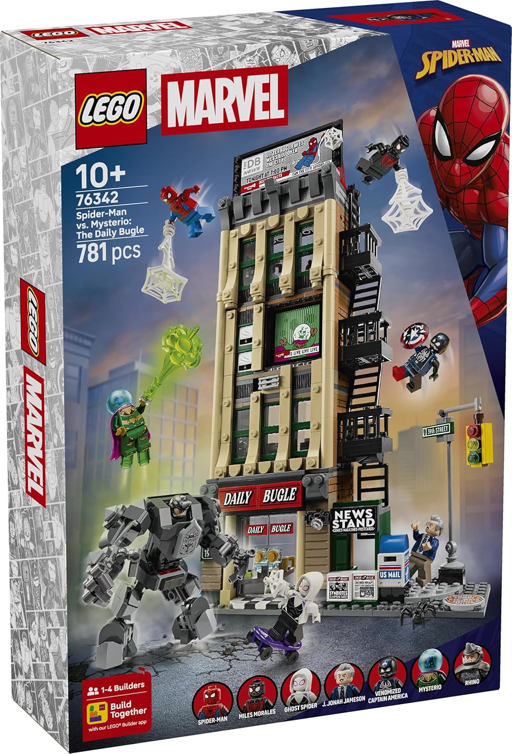 LEGO ǀ Marvel Spider-Man vs. Mysterio: The Daily Bugle Pretend Play Super Hero Building Toy - 76342