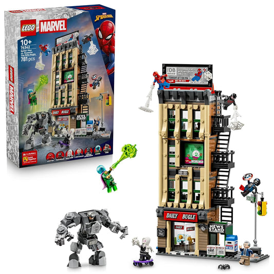 LEGO ǀ Marvel Spider-Man vs. Mysterio: The Daily Bugle Pretend Play Super Hero Building Toy - 76342