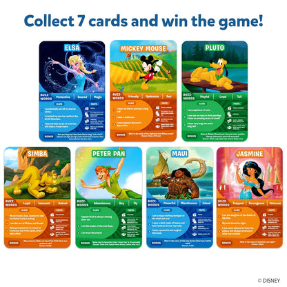 Skillmatics Guess in 10 Disney, Card Game for Girls, Boys, Kids, Teens, Adults, Who Love Cinderella, Mickey Mouse, Moana, Gifts for Ages 6, 7, 8, 9 and Up(PACK OF 5)