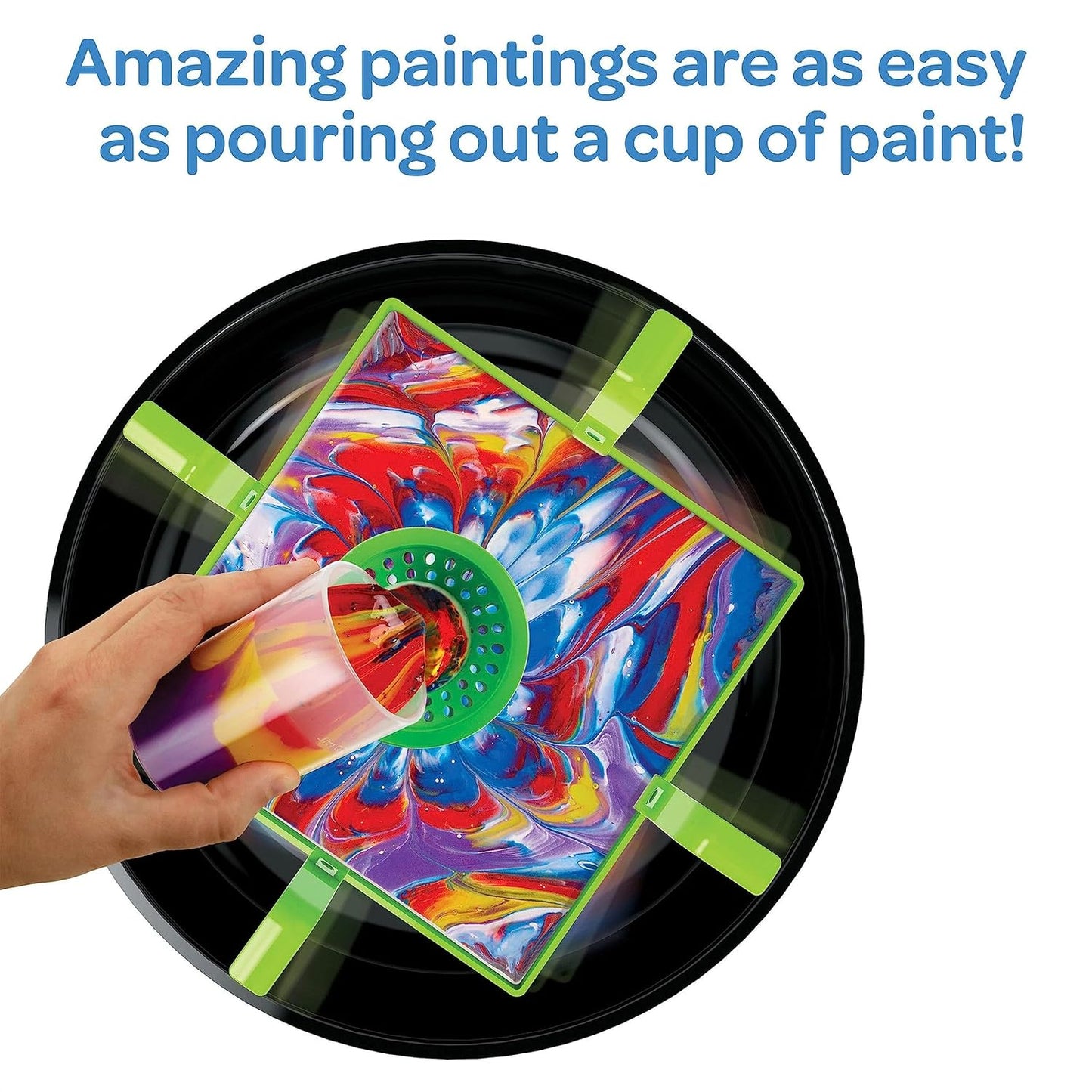 Crayola Washable Paint Pour Set, Paint Set, 20 Pcs, Gift for Teens & Kids