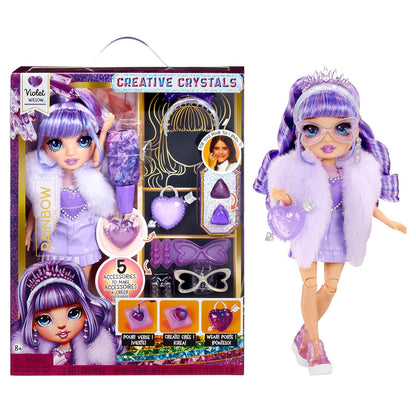 Rainbow High Creative Crystals Fashion Doll with DIY Crystal Accessory Activity