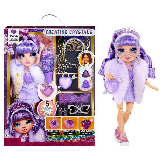 Rainbow High Creative Crystals Fashion Doll with DIY Crystal Accessory Activity