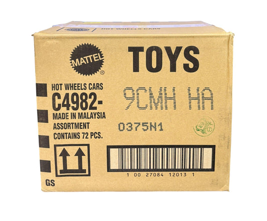 Hot Wheels 2025 Factory-Sealed Case H (9CMH HA) – 72 Die-Cast Cars by Mattel (Brand New Box)