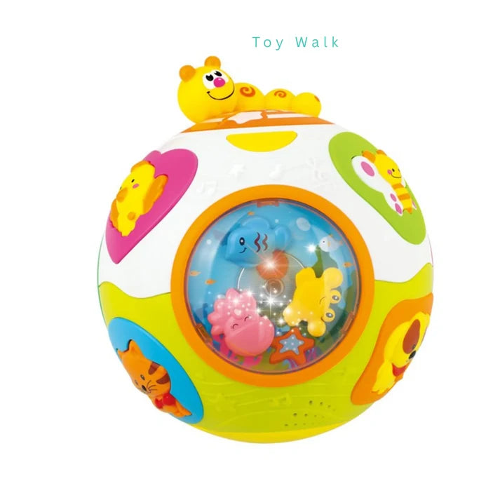 Hola 938 Sensory Activity Ball with Rattle & Teether (6M+)
