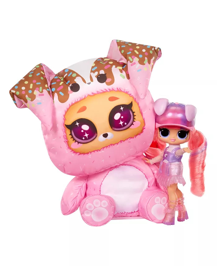 LOL Surprise Tweens Costume Surprise Ali Dance Fashion Doll with Inflatable Pink Puppy Pet Costume and Multiple Surprises