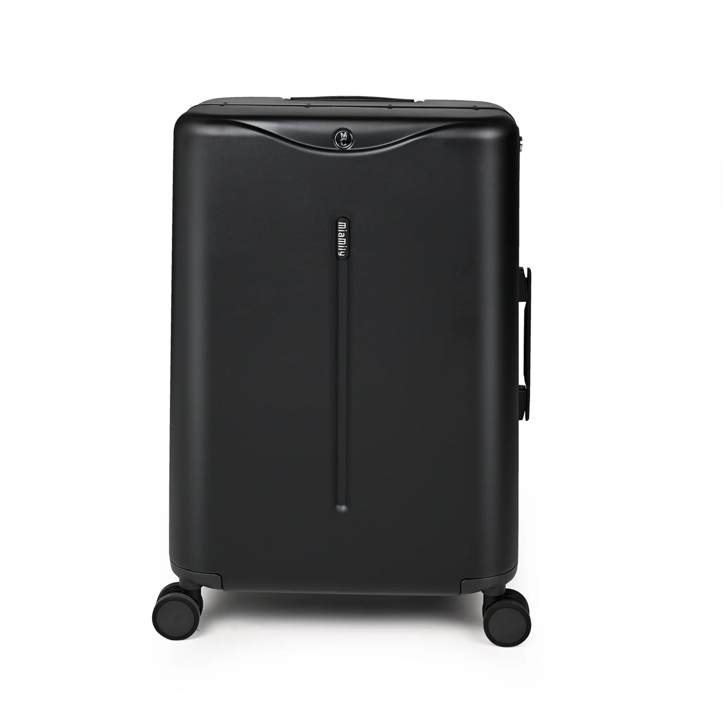 MIAMILY MIDNIGHT BLACK RIDE-ON TROLLEY CHECK-IN LUGGAGE 24 INCHES