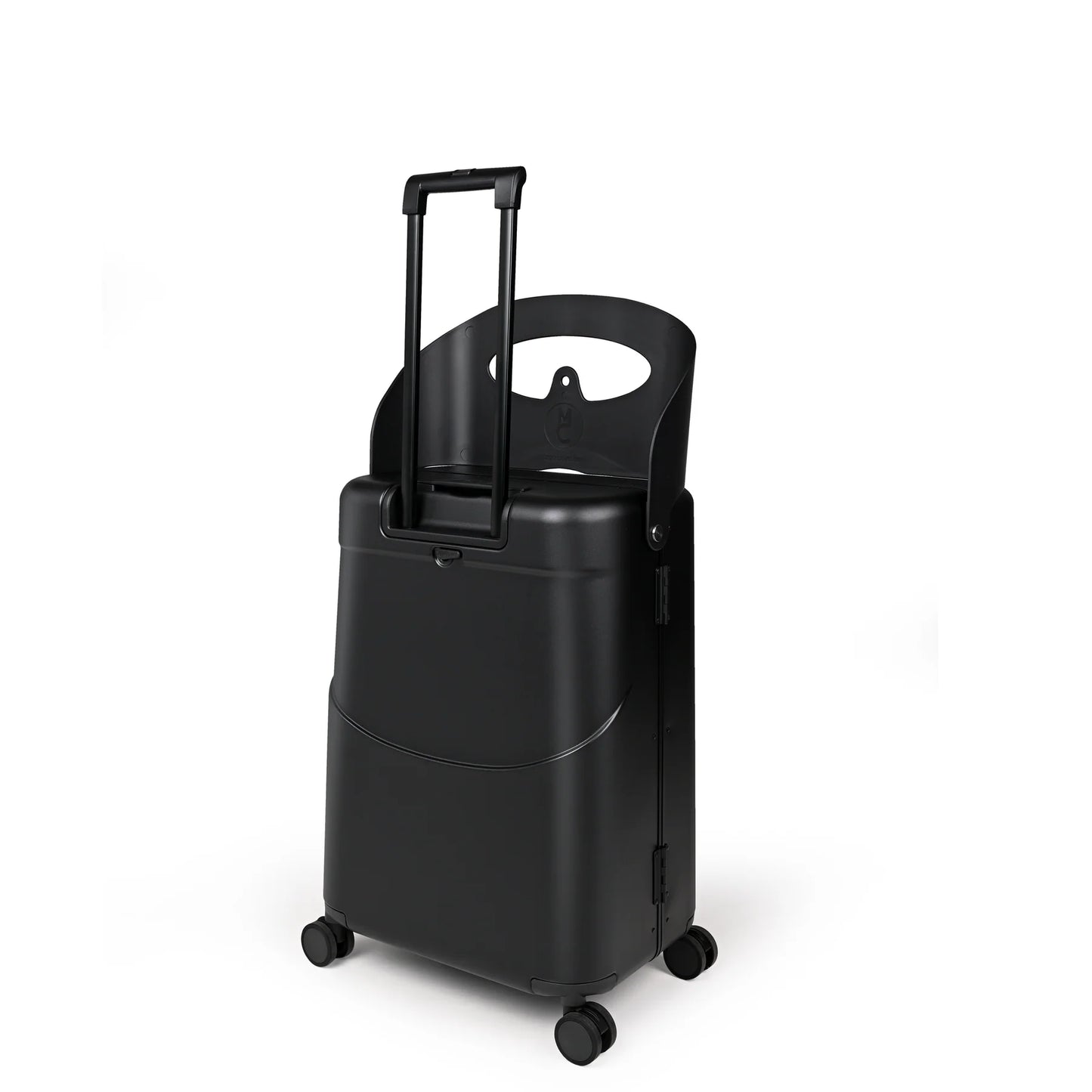 MIAMILY MIDNIGHT BLACK RIDE-ON TROLLEY CHECK-IN LUGGAGE 24 INCHES