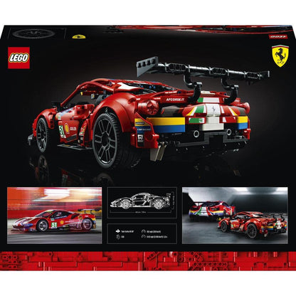 LEGO Ferrari 488 GTE �AF Corse #51� V29 Building Blocks and Above Multicolor 42125