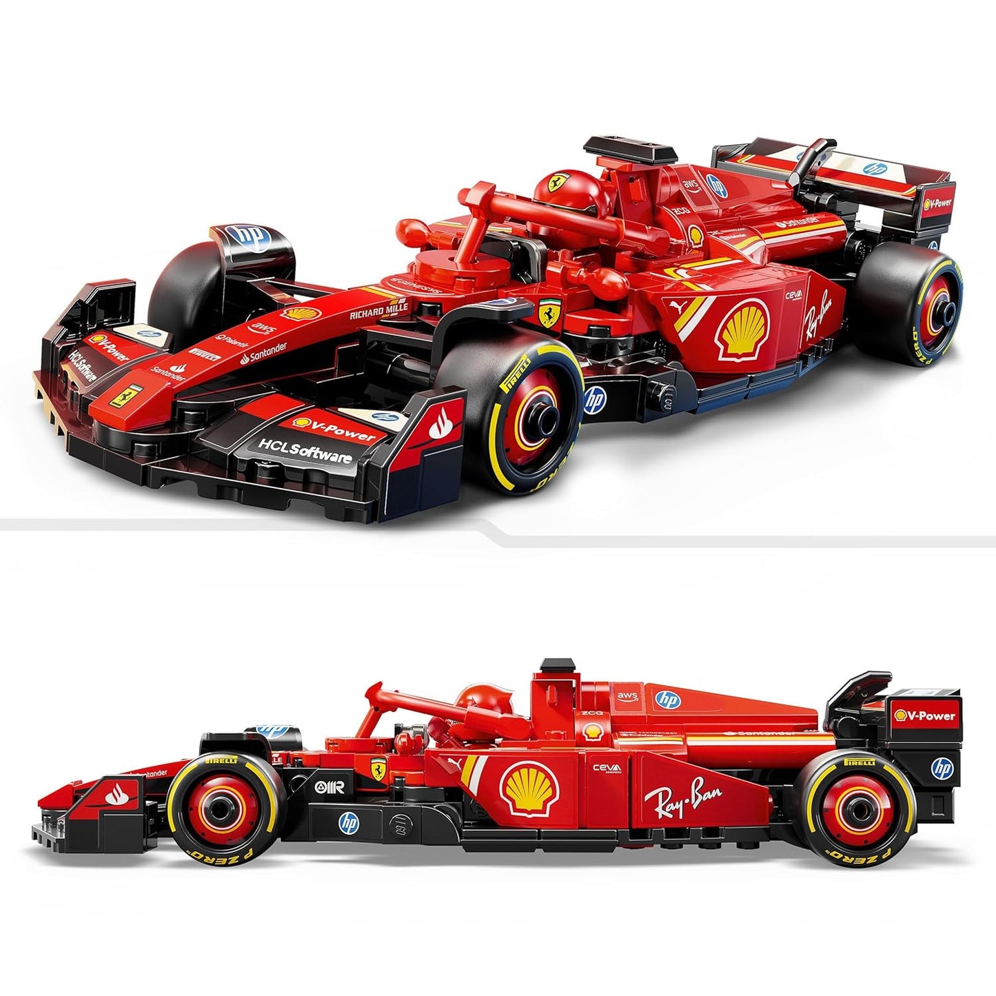 LEGO Speed Champions Ferrari SF-24 F1 Race Car Driver Set 77242