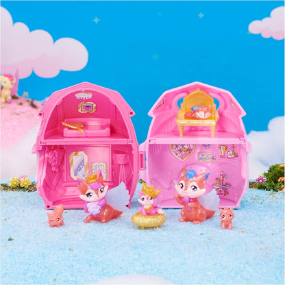 Hatchimals CollEGGtibles, Family Pack Home Playset with 3 Characters and up to 3 Surprise Babies