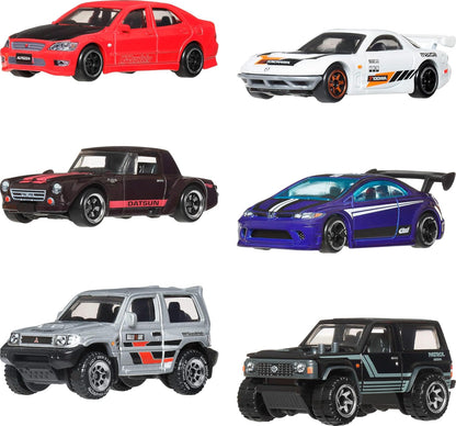 Hot Wheels 2026 Silver Series Multipack Japan Car Culture  (1:64) Set Of 6pcs.
