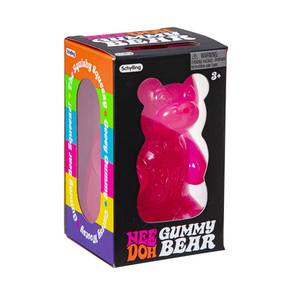 Schylling NeeDoh Gummy Bear - Sensory Fidget Toy with Jelly-Like Filling, Color May Vary