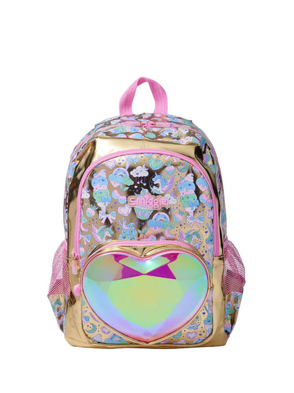 Smiggle Classic Kids Backpack -  GOLDEN RAINBOW