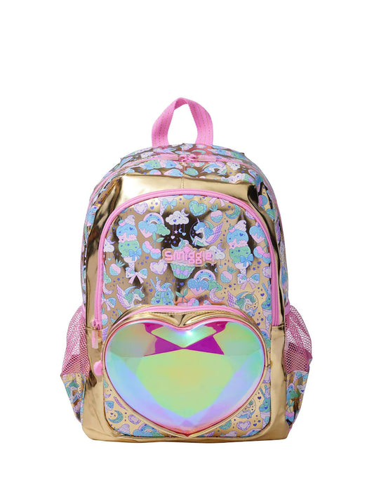 Smiggle Classic Kids Backpack -  GOLDEN RAINBOW