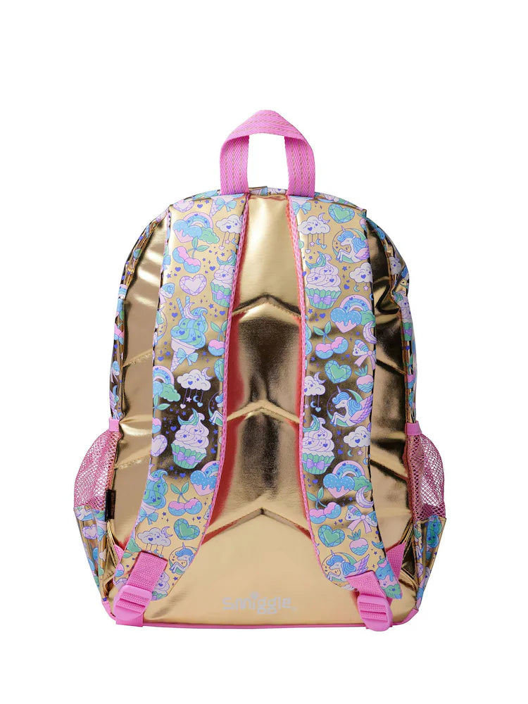 Smiggle Classic Kids Backpack -  GOLDEN RAINBOW