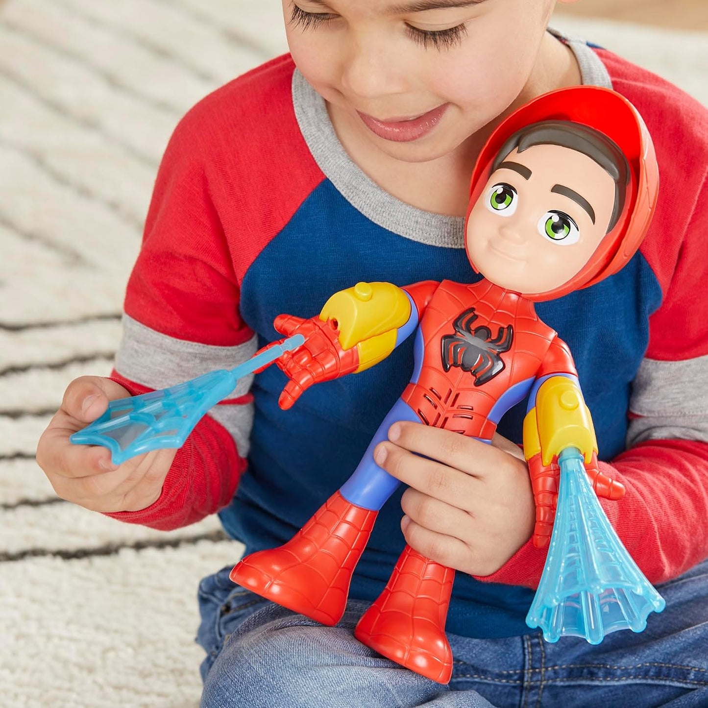 Marvel Spidey and His Amazing Friends Electronic Suit Up Spidey, 10-Inch Action Figure with Lights and Sounds