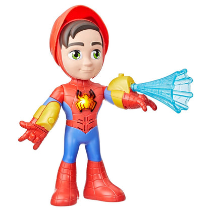 Marvel Spidey and His Amazing Friends Electronic Suit Up Spidey, 10-Inch Action Figure with Lights and Sounds