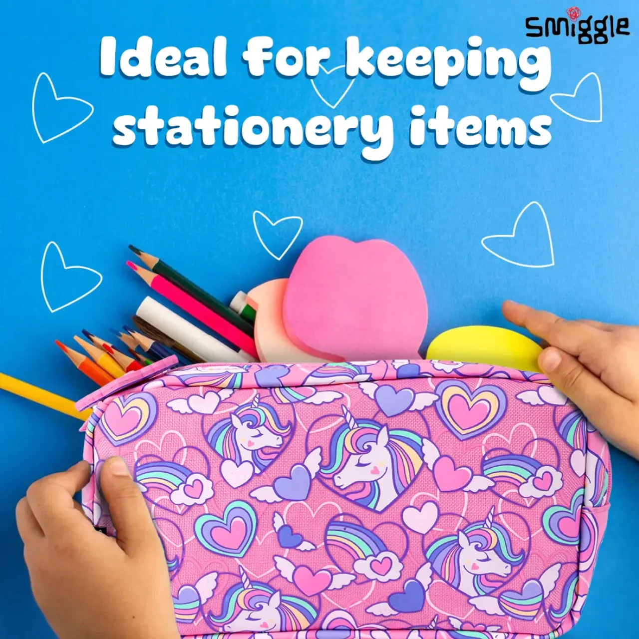 Smiggle Kids Pencil Pouch - UNICORN 1