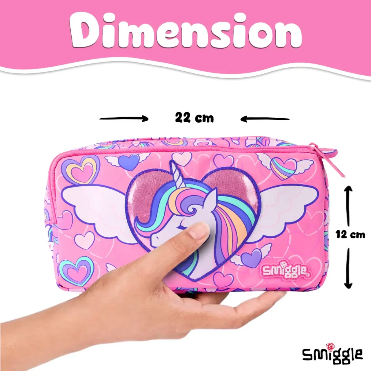 Smiggle Kids Pencil Pouch - UNICORN 1