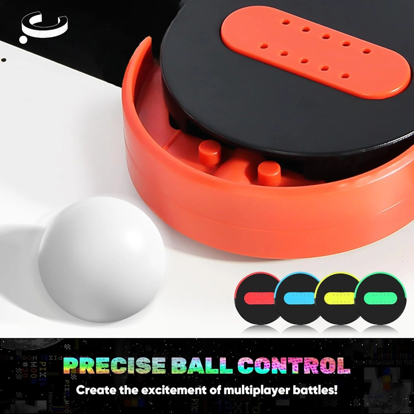 Battle Pinball Machine for 2–4 Players – Remote-Controlled Multiplayer Arcade Table Game with Automatic Scoring, Wooden Arena, Lights & Sound Effects