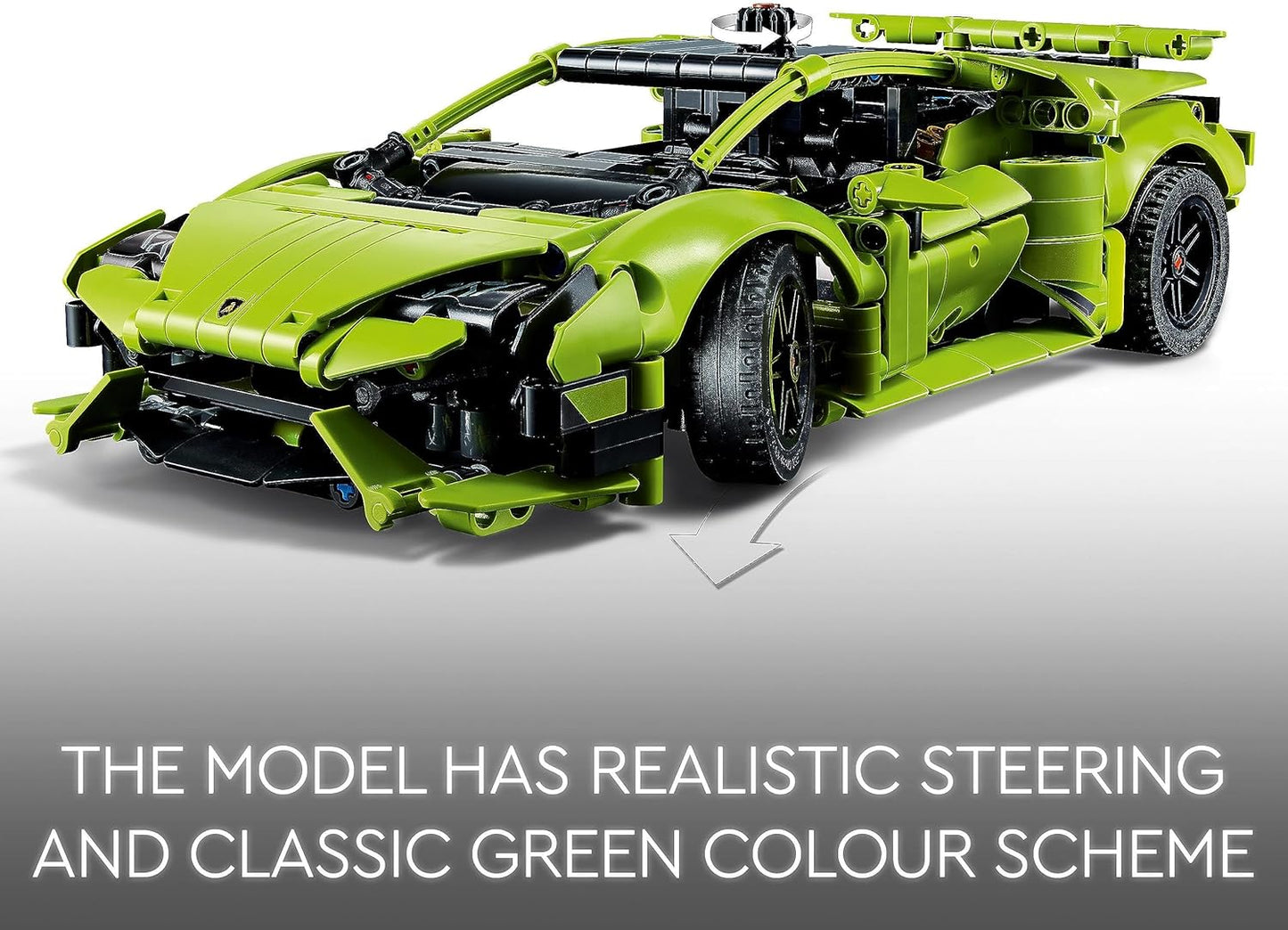 LEGO Technic Lamborghini Huracán Tecnica Toy Car Model Kit, Racing Car Building Set for Kids, Boys, Girls and Motor Sport Fans, Collectible Gift Idea 42161