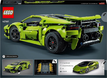 LEGO Technic Lamborghini Huracán Tecnica Toy Car Model Kit, Racing Car Building Set for Kids, Boys, Girls and Motor Sport Fans, Collectible Gift Idea 42161