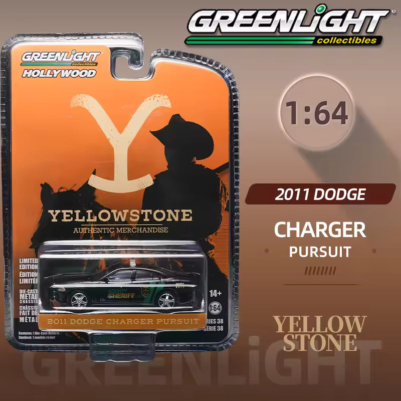 Greenlight Hollywood – Yellowstone 2011 Dodge Charger Pursuit (County Sheriff) Die-Cast Car 1:64 Scale