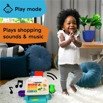 Hape Baby Einstein Magic Touch Wooden Cash Register Toy with Lights, Sounds & Pretend Play Learning for Kids
