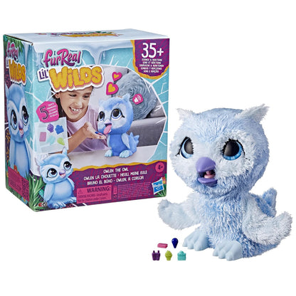 FurReal Lil’ Wilds Owlen The Owl Toy, Electronic Pets, with 35+ Sounds and Reactions, Interactive Toys