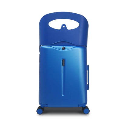 MIAMILY COBALT BLUE RIDE-ON TROLLEY CARRY-ON LUGGAGE 18 INCHES