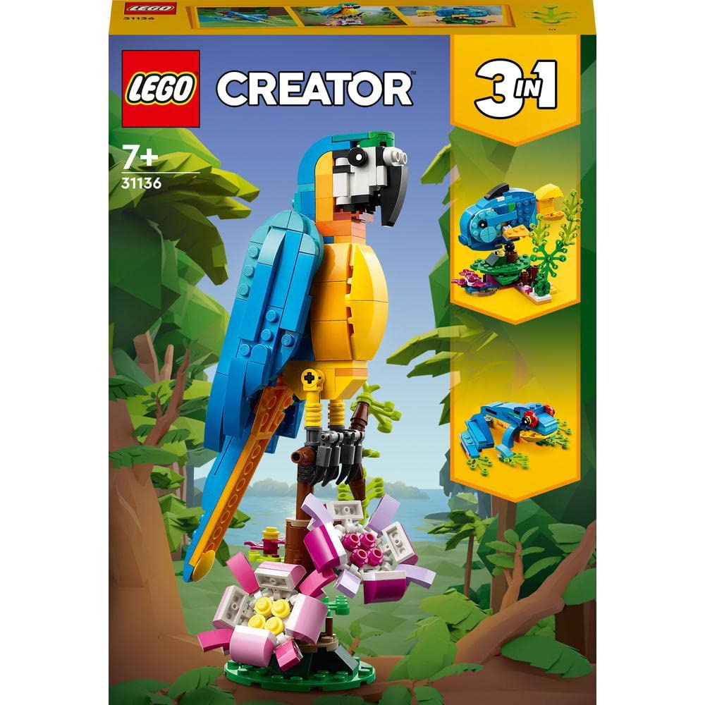 LEGO Creator Exotic Parrot 31136 Building Toy Set (253 Pieces)