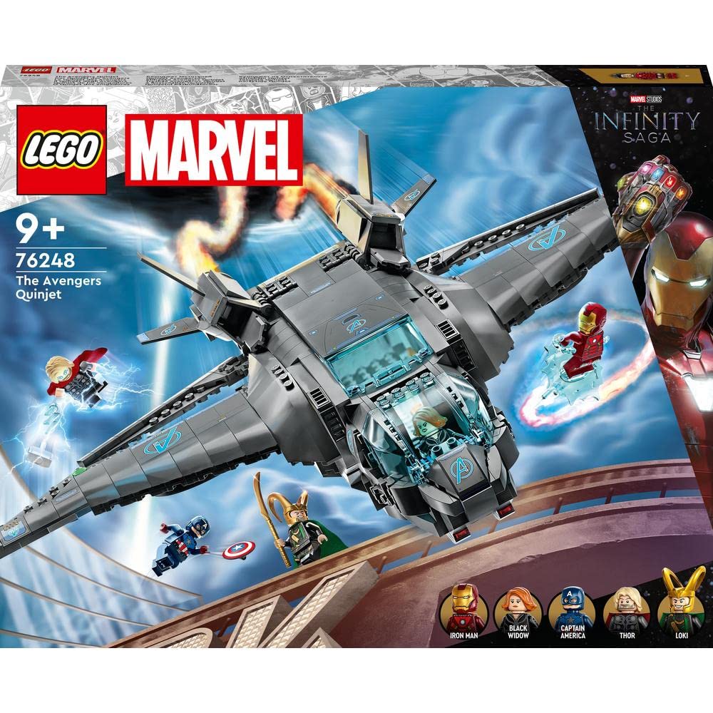 LEGO Marvel The Avengers Quinjet 76248 Building Toy Set (795 Pieces)