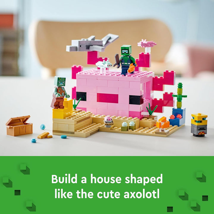 LEGO Minecraft The Axolotl House (242 Pieces)