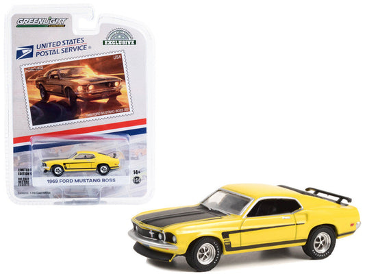 Greenlight USPS Exclusive – 1969 Ford Mustang Boss 302 Die-Cast Car (1:64 Scale)
