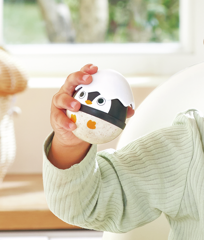 Hape Penguin Family Wobble Toy Set with Music, Sensory Stimulation & Fine Motor Skill Development