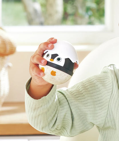Hape Penguin Family Wobble Toy Set with Music, Sensory Stimulation & Fine Motor Skill Development