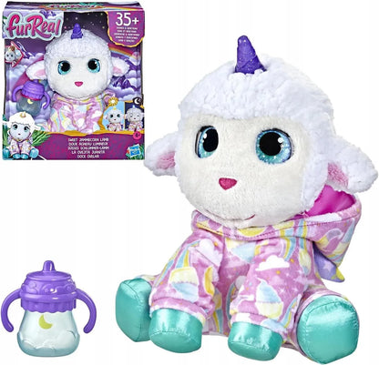 FurReal Sweet Jammiecorn Lamb – Interactive Plush Toy with Light-Up Horn, 35+ Sounds & Reactions
