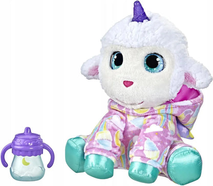 FurReal Sweet Jammiecorn Lamb – Interactive Plush Toy with Light-Up Horn, 35+ Sounds & Reactions