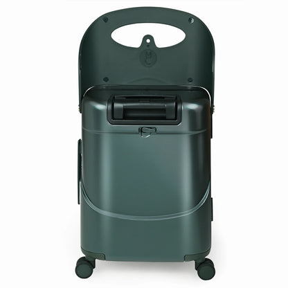 MIAMILY FOREST GREEN RIDE-ON TROLLEY CARRY-ON LUGGAGE 18 INCHES