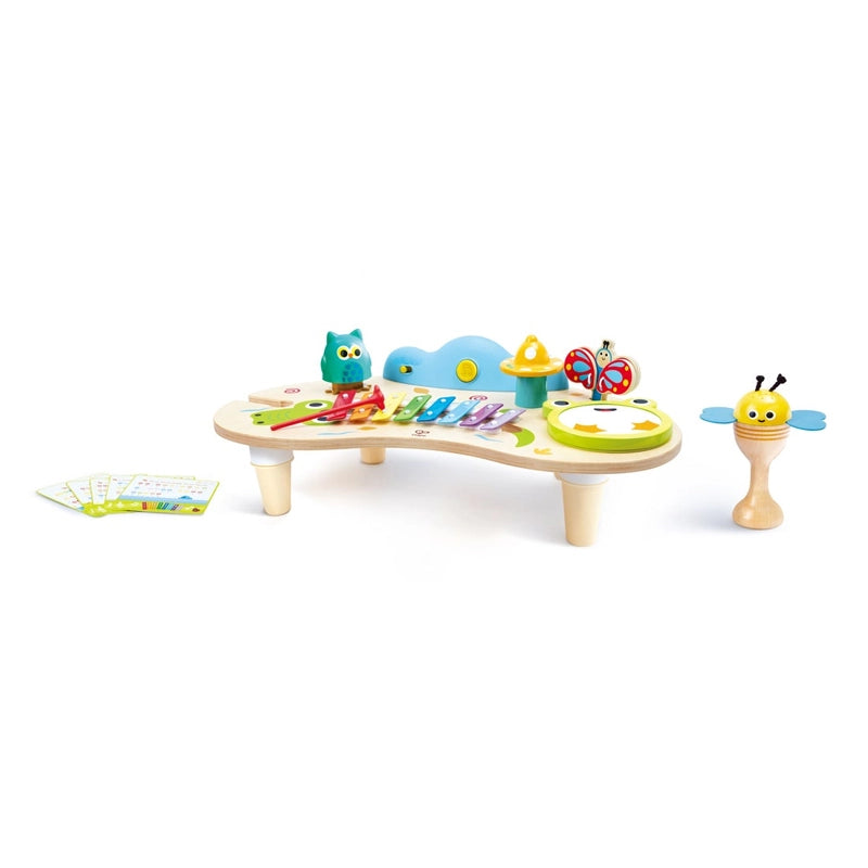 Hape Nature’s Symphony Musical Activity Table with Xylophone, Drum, Lights & Interactive Learning Toys for Kids