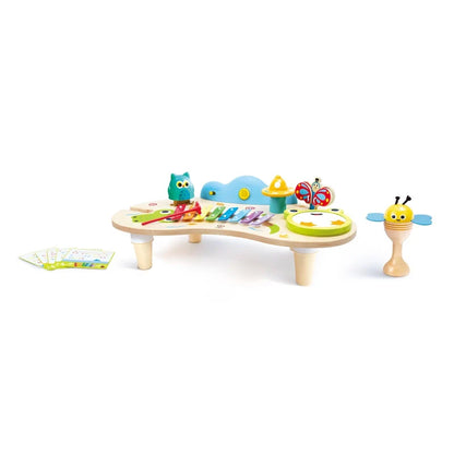 Hape Nature’s Symphony Musical Activity Table with Xylophone, Drum, Lights & Interactive Learning Toys for Kids