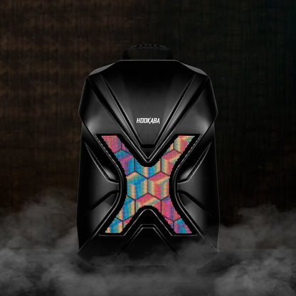 Hookaba XROSS RAGE BACKPACK , | Smart Pixel Display Bag | App Controlled, USB charge, Programmable Screen & Water Resistant